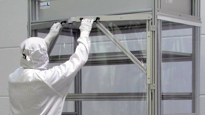 Storage and transport under cleanroom conditions